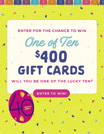 $400 Gift Card Giveaway