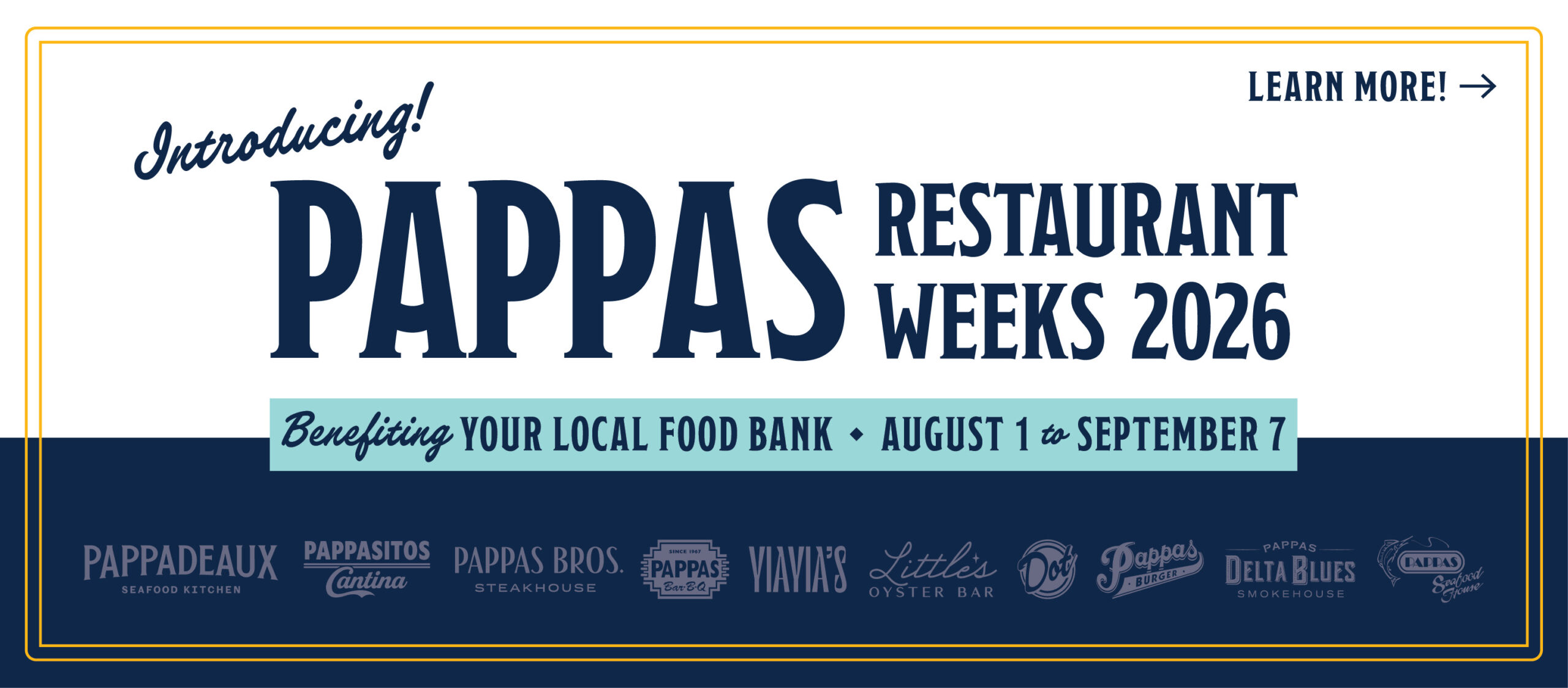Pappas Restaurant Weeks